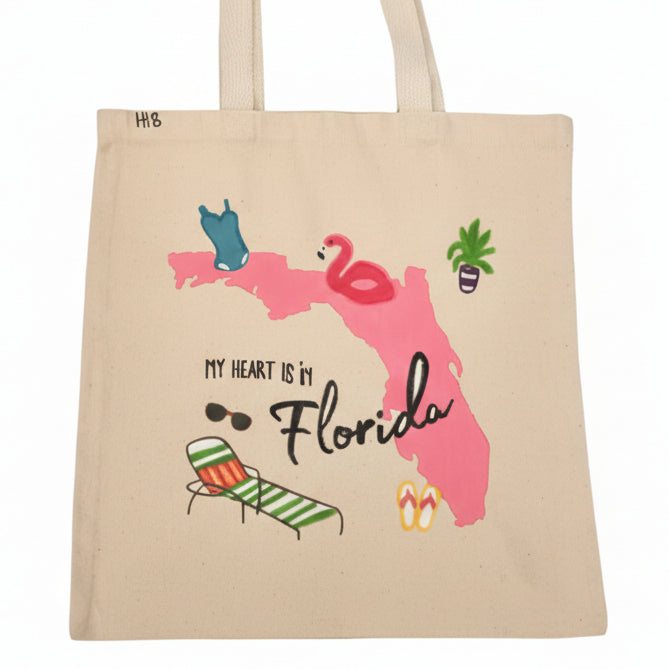 My Heart is in Florida Tote