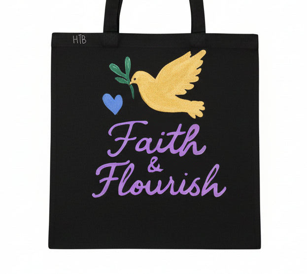 Faith flourish totes